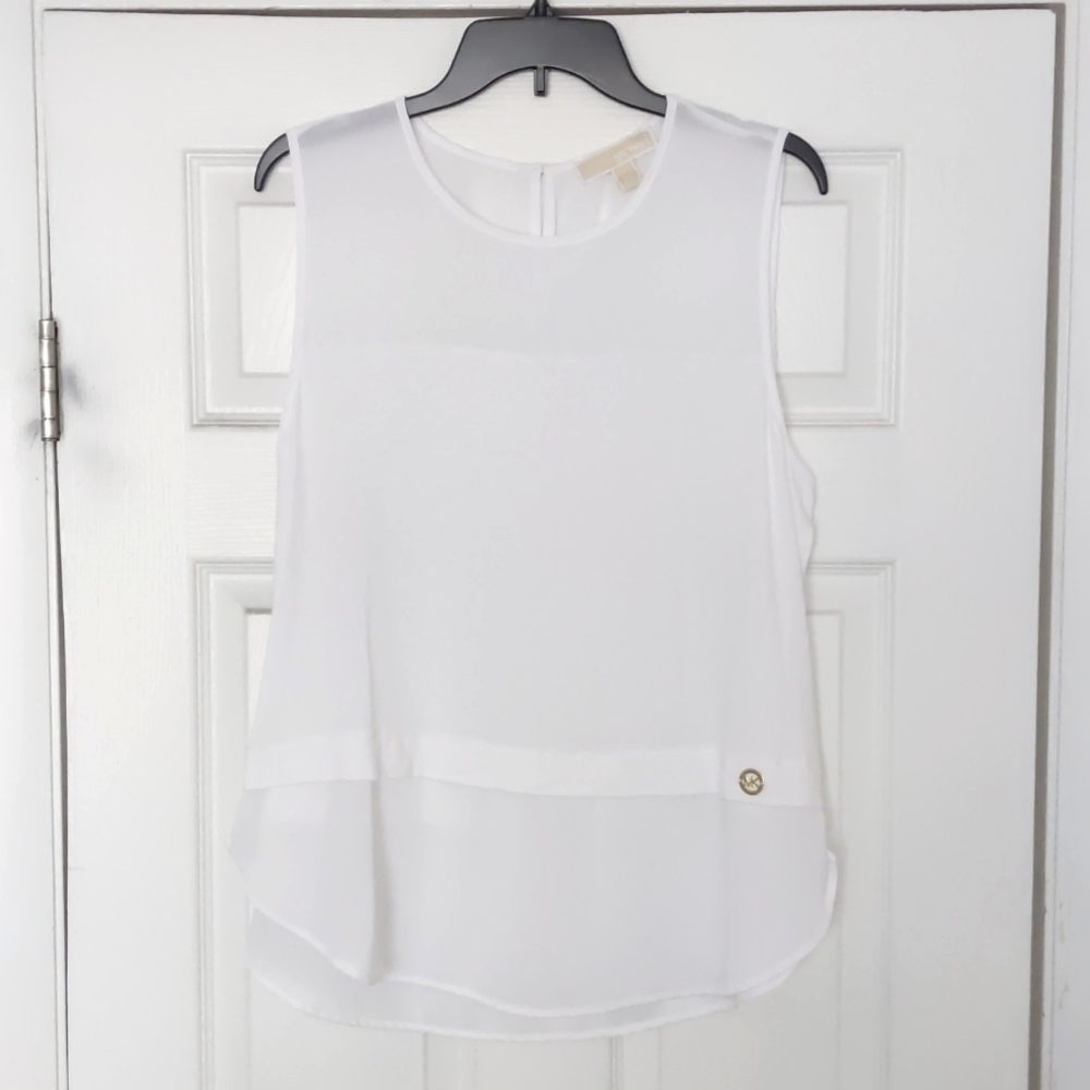 Michael Kors Women's Sleeveless Top Size XL - White